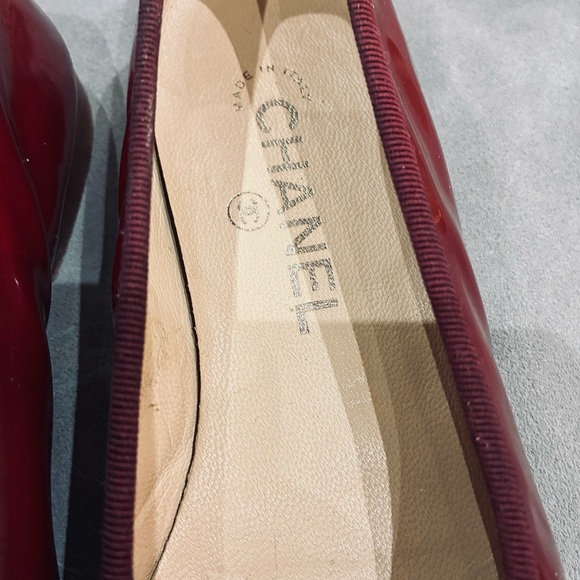 CHANEL Women's Deep Red Loafers - Picture 7 of 12